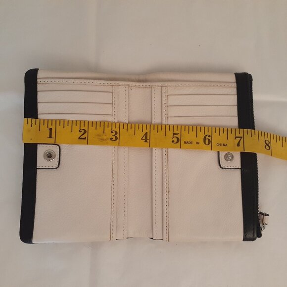 Radley Leather Bifold Wallet Silver Scottie logo - Picture 2 of 12